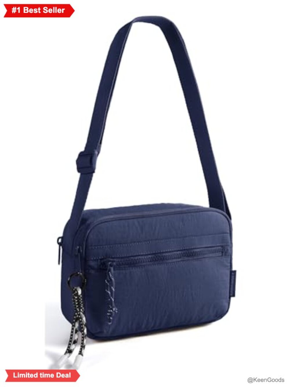 Small Nylon Crossbody Bag Adjustable Strap Travel Purse